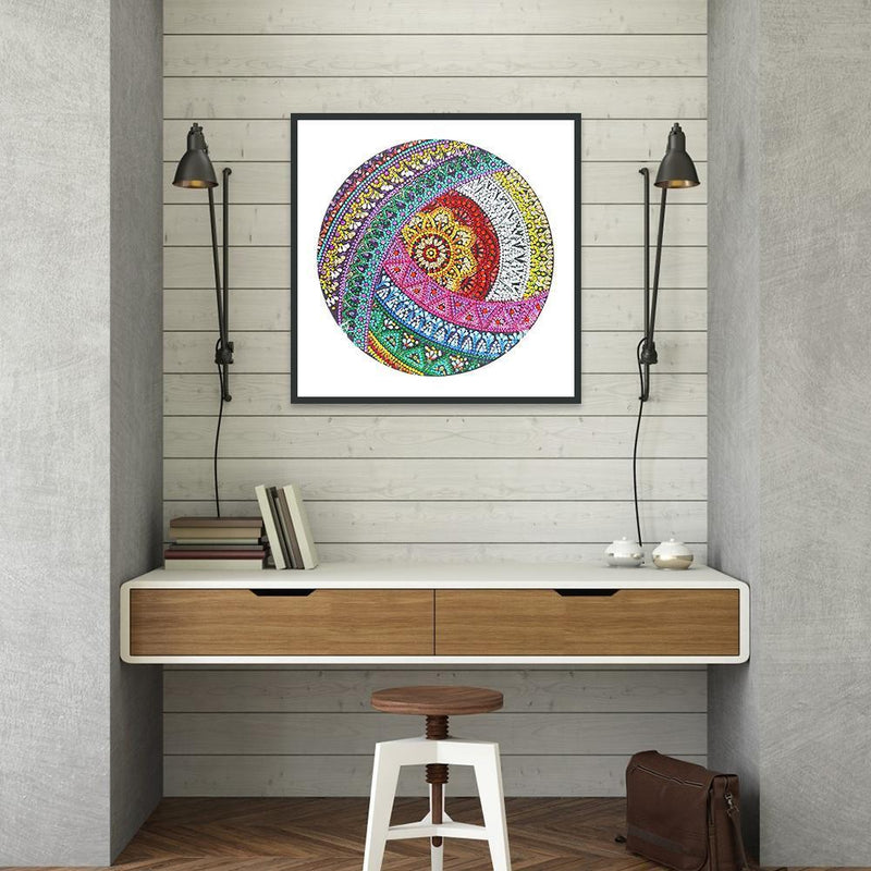 5D DIY Special Shaped Diamond Painting Mandala Embroidery Mosaic Kit Decor Newly