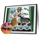 5D Diamond Painting Cat Full Square Drill DIY Wall Picture Mosaic Rhinestone
