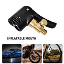 2 in 1 Inflatable Pump Car Tire Air Chuck Valve Connector Adapter (B)