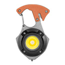 Multifunction COB LED Flashlight Camping Screwdriver Keychain Lamp (Orange)