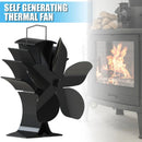Heat Distribution Friendly Log Wood Burner Heat Powered Stove Fan Fireplace Fan