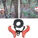 Pocket Hand Chainsaw Survival Camping Hiking Wood Cutting Chain Saw (Red) Newly