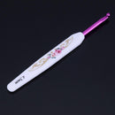 8pcs Plastic Handle Aluminium Crochet Hooks Sweater Knitting Needles Set Newly