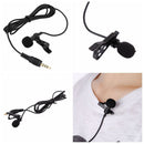 Clip-on Lapel Microphone Link To Smartphone Wired Condenser Hands-free Mike