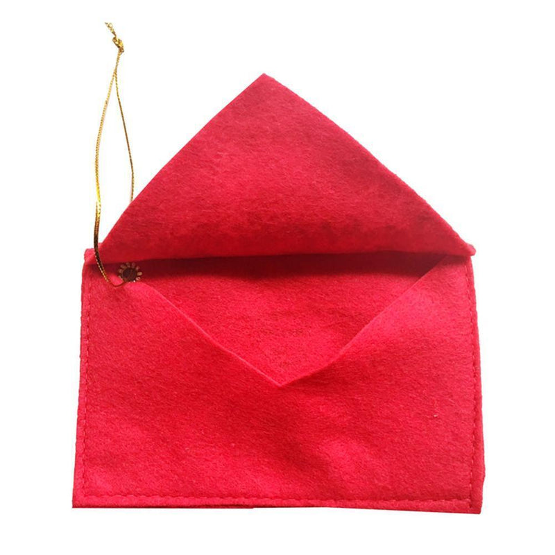 Non-Woven Christmas Envelope Pendant Gift Candy Bags Tree Party Hang Decor
