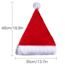 Christmas Decorations Glowing Christmas Hat Plush Xmas Cap Santa Headgear
