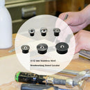 6pcs/set 4-12mm Dowel Tenon Center Roundwood Woodworking Log Locator/Punch