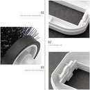 Handheld Brush Sweeper Sofa Debris Collector Crumb Dirt Fur Cleaner (White)
