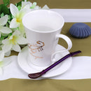 Stainless Steel Drinking Straw Reusable Sucker Spoon Filter Supply (Purple)