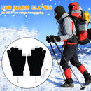 #A USB Electric Heating Gloves Comfortable Soft Wearable Winter Mittens Hand War