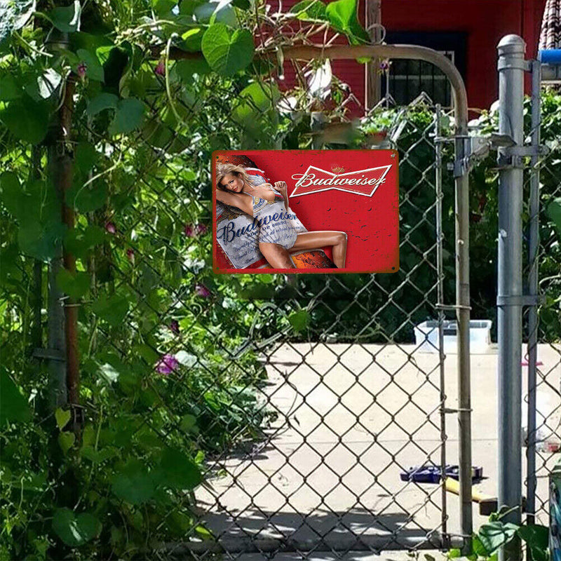 20x30cm People Retro Tin Painting Rectangular Metal Wall Signs Decor (5)