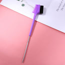 Double Sided Hair Edge Brushes Comb Pin Tail Hair Styling Tool (Purple)