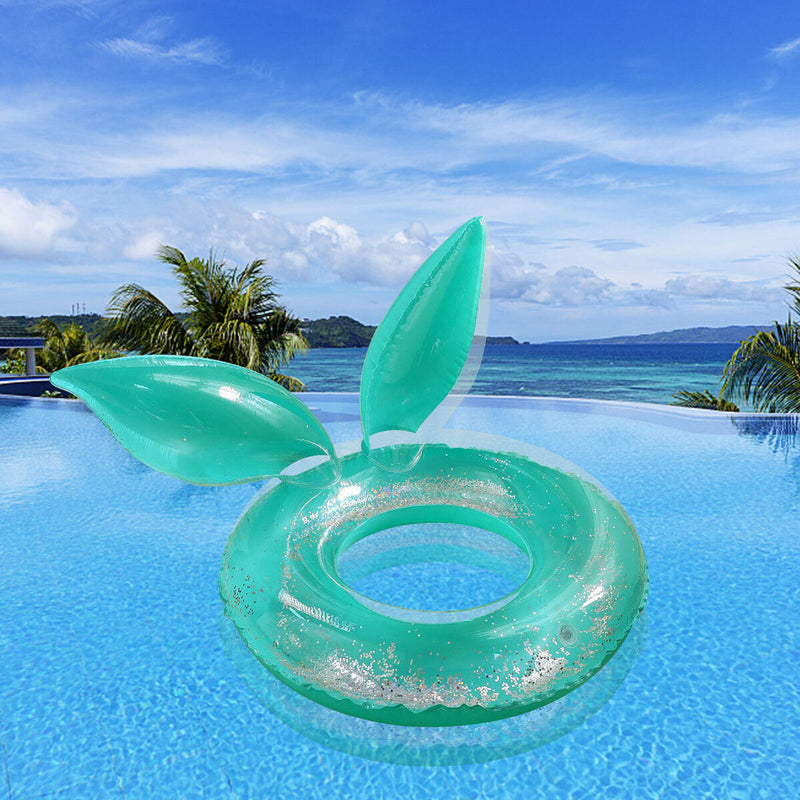 Kids Swimming Ring Cute Rabbit Ears Modeling Reusable Thickening Ring (B)