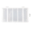 Everpert 5 Compartment Storage Case Box Transparent Fish Bait Fishing Hook Box