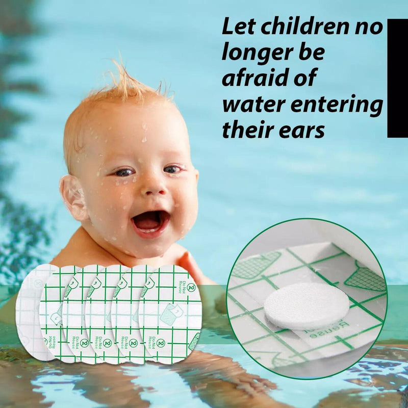 10Pcs Baby Waterproof Ear Stickers Kids Ear Protector for Swimming Showering`