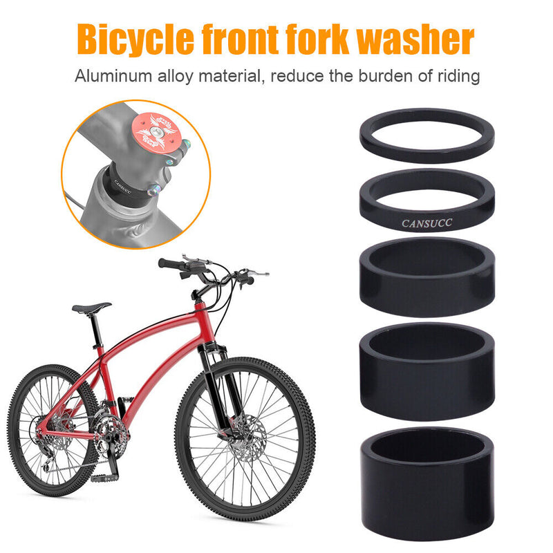 5x CANSUCC Bicycle Headset Washer Aluminum Alloy 28.6mm Front Fork Stem Spa