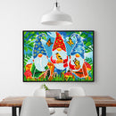 5D DIY Full Round Drill Diamond Painting Gnomes Luminous Art Craft Mosaic Kit