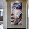 Half Face Oil Paint By Numbers Kits DIY Handpainted on Canvas Wall Art Gift