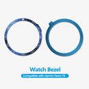 Stainless Steel Bezel Case Cover Bumper Ring (For Garmin Fenix 7X Blue) Newly