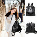 Leather Backpack College Bag Travel Tote Backpack Large Capacity Shoulder Bag