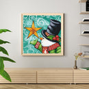 Handpainted DIY Snowman and Stars Oil Paint by Numbers Pictures Craft Gift Kit