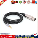 1.5m XLR 3pin Female to 3.5mm TRS Male Audio Adapter Cable for Microphone Newly