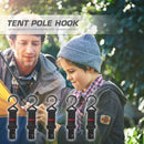 5pcs Portable Camping Rope Buckle Outdoor S-shaped Hook Tent Pole Hook (L) Newly