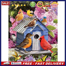 Painting By Numbers Kit DIY Bird House Canvas Oil Art Picture Home Room Dec