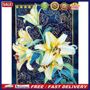 5D DIY Diamond Painting Lily Flower Full Round Drill Mosaic Art Picture Decor