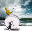 Ice Fishing Mini Pole Line Reel Rods Shrimp Metal Steel Lightweight Portabl