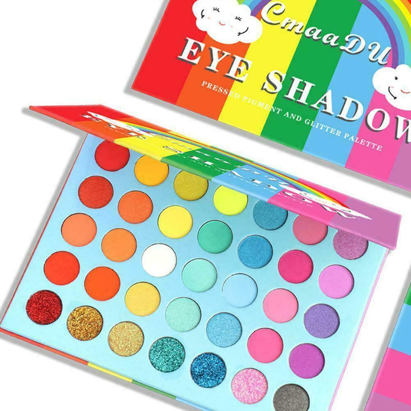 Rainbow Colors 35 Neon Eyeshadow Palette Eyeshadow Shadow Colorful Palette U5E6