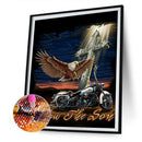 5D Diamond Painting DIY Eagle Motorcycle Full Round Drill Home Decoration Gifts