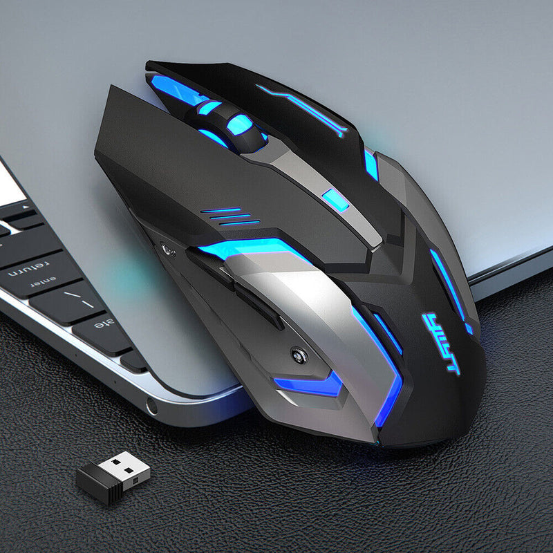 G859 6 Buttons Luminous Wireless Mouse Computer PC 2400dpi Ergonomic Gaming Mice