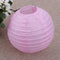 4 inch Round Chinese Paper Lantern DIY Paper Ball Lamp Party Decor (Pink)