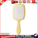 Wide Teeth Air Cushion Comb Scalp Massage Salon Hair Brush (Yellow white) Newly