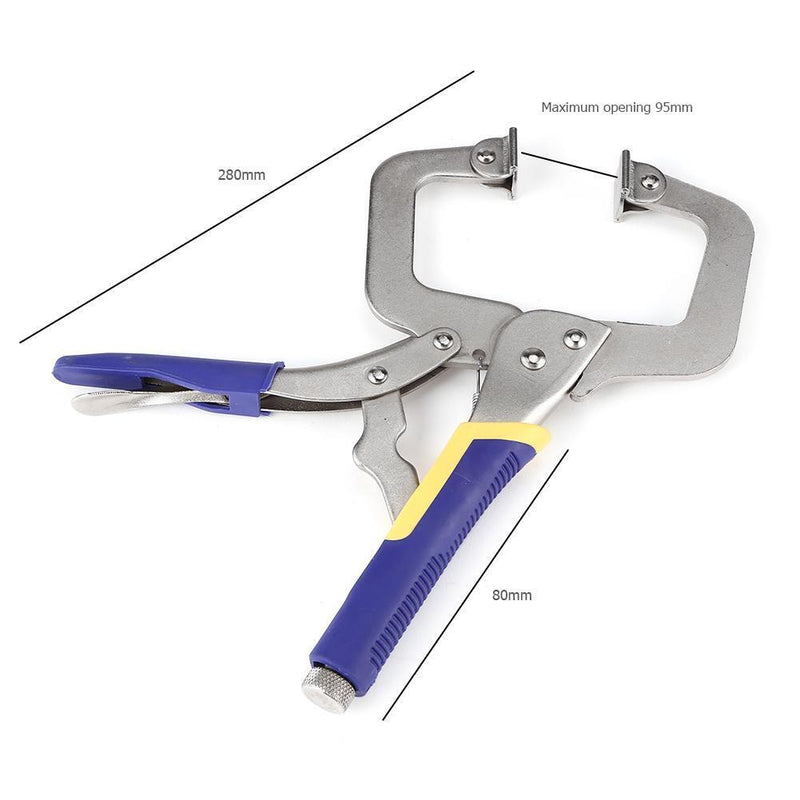 Multi-functional Flat Locking Grip Vise ?Pliers Carbon Steel C Clamp (11in)