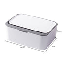 Wet Wipes Storage Box with Lid Home Tissue Dispenser Napkin Case (Grey) Newly