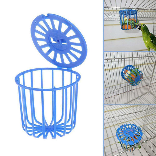 Bird Cage Parrot Fruit Vegetables Suspension Basket Pet Feeder HOT
