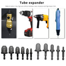 11pcs Hex Shank Imperial Pipe Expander Electric Drill Bit Flaring Tools