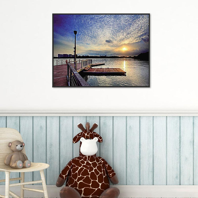 5D DIY Full Drill Diamond Painting Warm Sun View Cross Stitch Embroidery