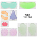 5Pcs/Set Facial Masks Molds Reusable Facial Masks Patch Maker Molds DIY R7I4