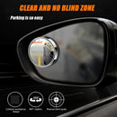 2pcs Car HD Blind Spot Mirror 360-degree Wide Angle Adjustable Rear View Mirror