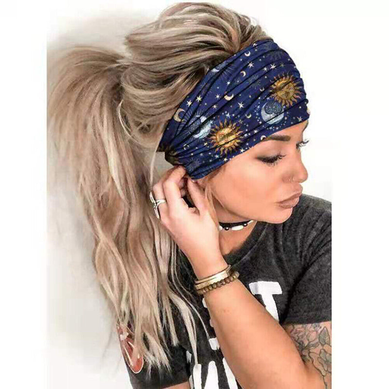 Women Hair Hoop Scarf Head Scarf Headgear Hip Hop Tiara Boho Hairband Hair Hoop