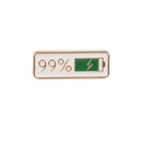 Pin Buckle Bag Accessories Brooch 1% Electricity Quantity Badge Enamel Pins