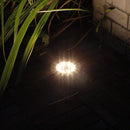 8LED Solar Underground Light Waterproof Garden Buried Lamp (Warm Light) Newly