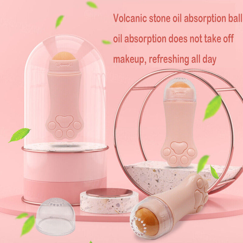 Claw Volcanic Stone Facial Oil Absorbing Rolling Stick Ball Skin Care Supplies