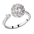 Frauen Mädchen Mode Aiti Angst Ring Spinner Ringe für Hochzeitsfeier Geschenke