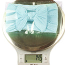 Soft Nylon Baby Headband Bows Newborn Girls Infant Turban Hairband (Blue)