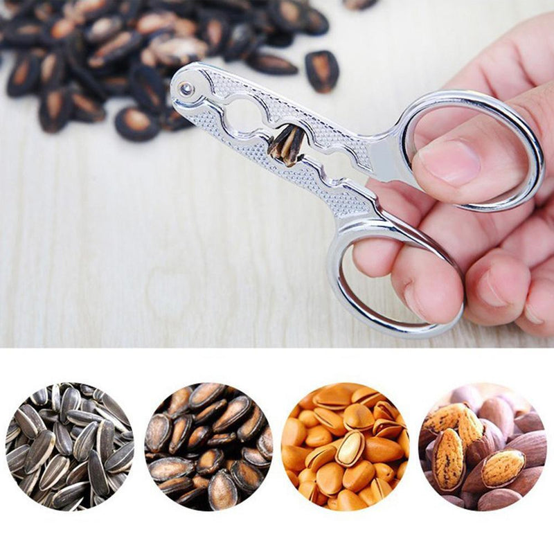Multi-Function Melon Seed Pliers Scissors Nut Cracker Opener Clamp Shucker