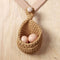 Hanging Basket Wall Planters Jute Teardrop Pot Holder for Fruits (15x14cm) Newly
